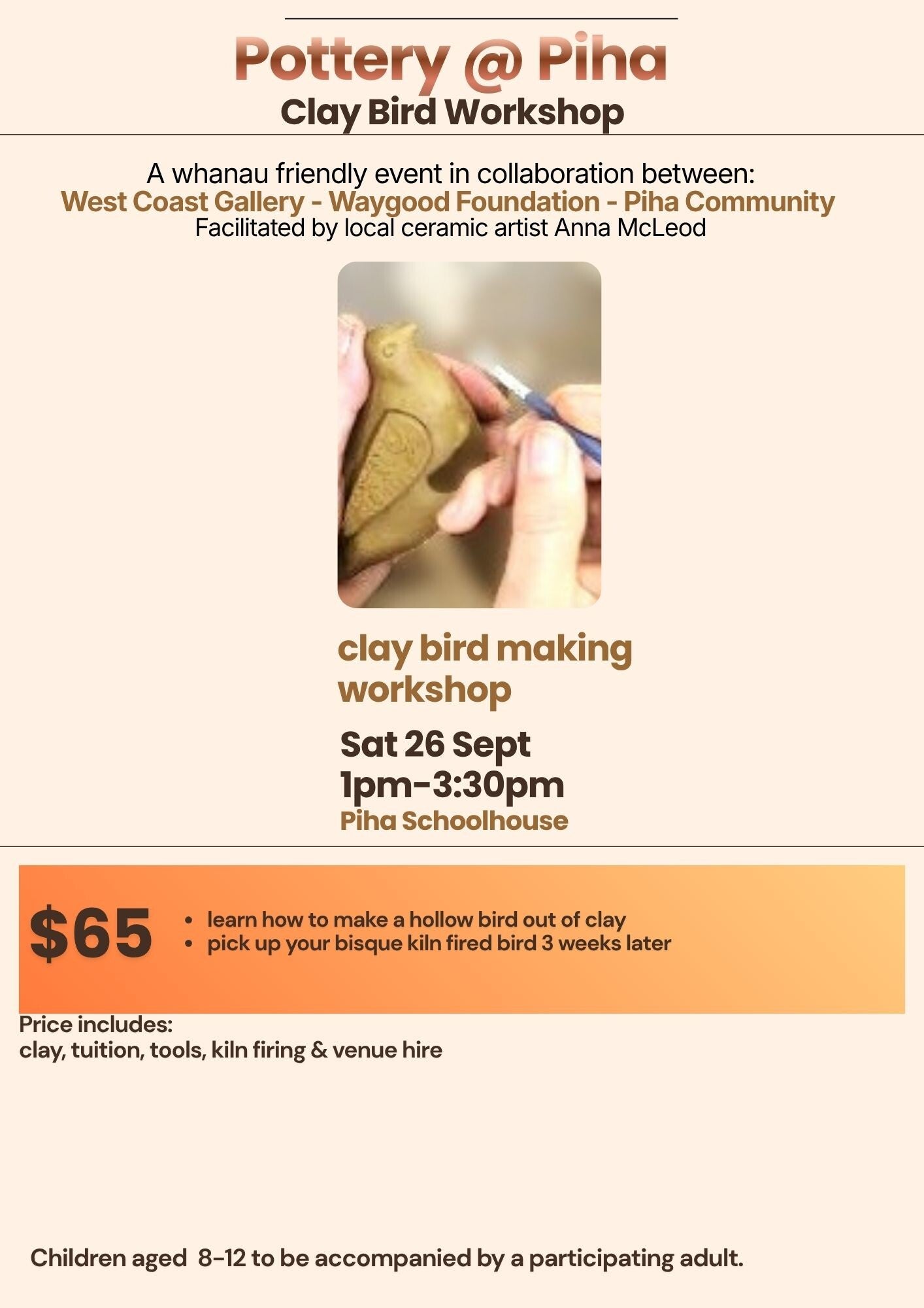 Stand alone Clay Bird Making Workshop