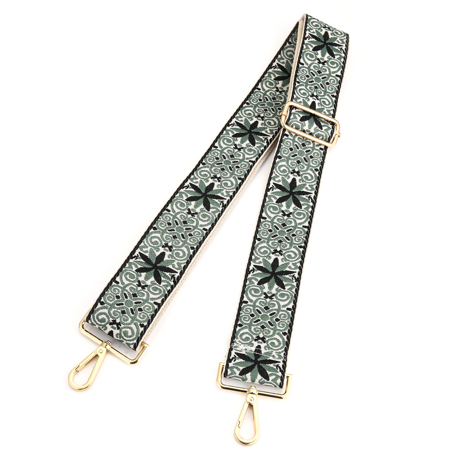 Bay strap groen goud