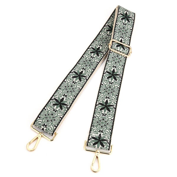 Bay strap green goud