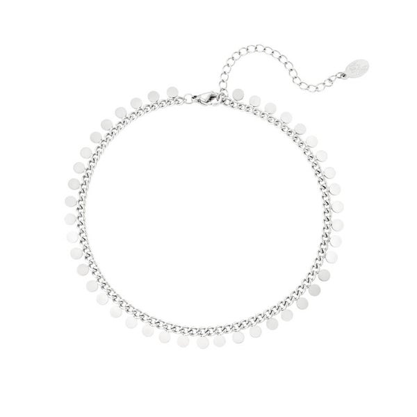 Enkelband roestvrijstalen Cirkel zilver