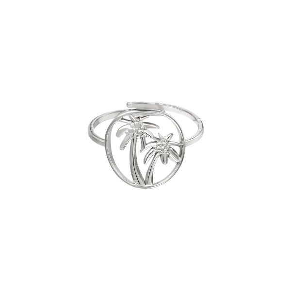 Ring palmboom zilver