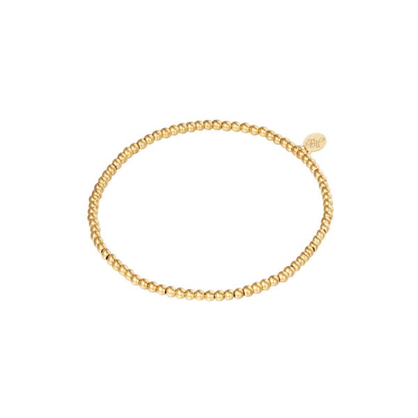 Armband small beads goud
