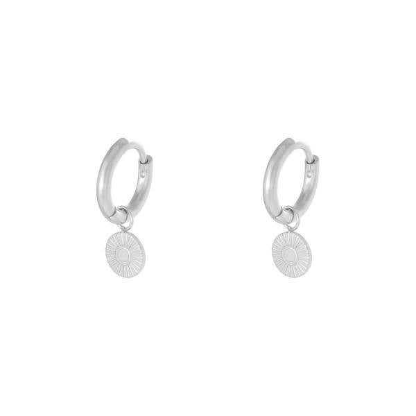 Oorbellen sunbeam zilver