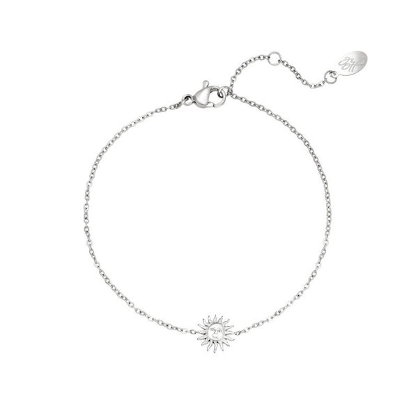 Armband sunny vibes zilver