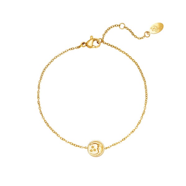 Armband glowing moon goud