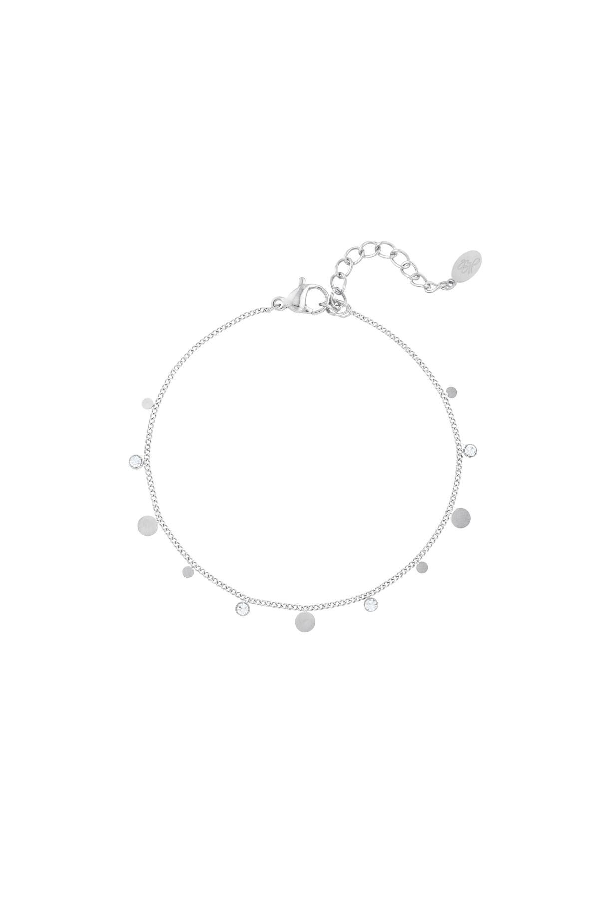 Armband strass steentjes zilver