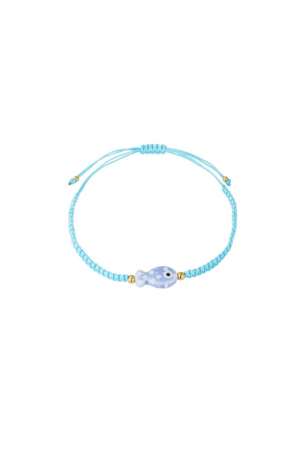 Armband fish blauw