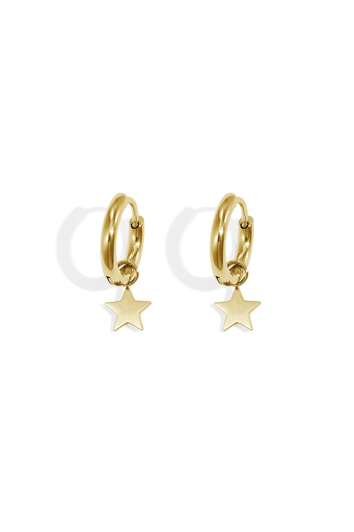 Oorbellen ster goud