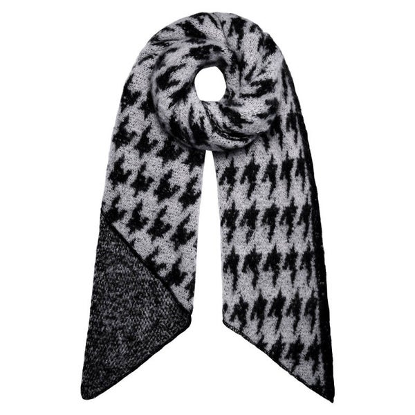 Wintersjaal wonder zwart & wit