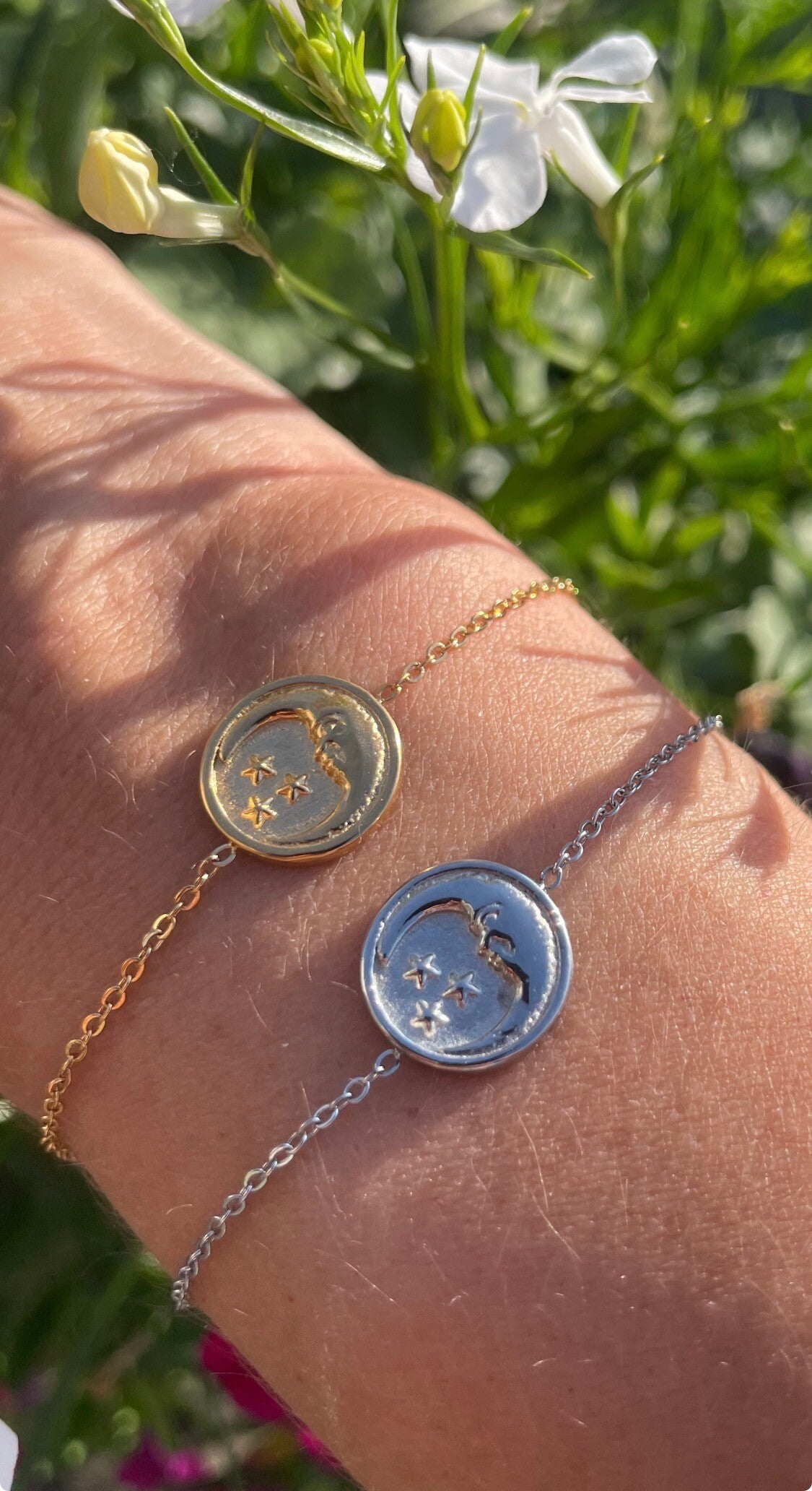 Armband glowing moon goud