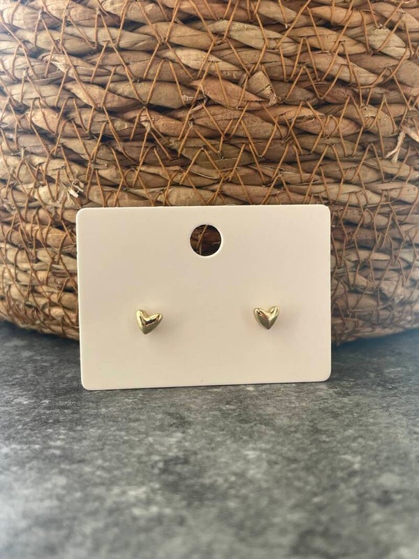 Oorbellen hartje goud