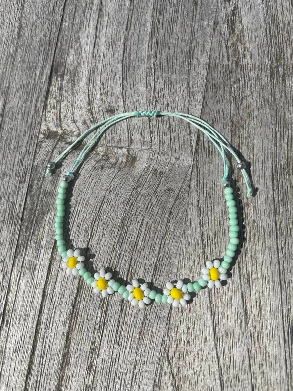 Hippe armband mint green/white