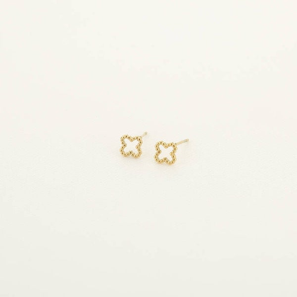 Oorbellen klaver goud