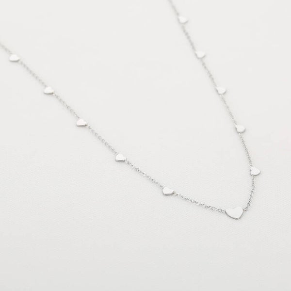 Ketting Hartjes Zilver
