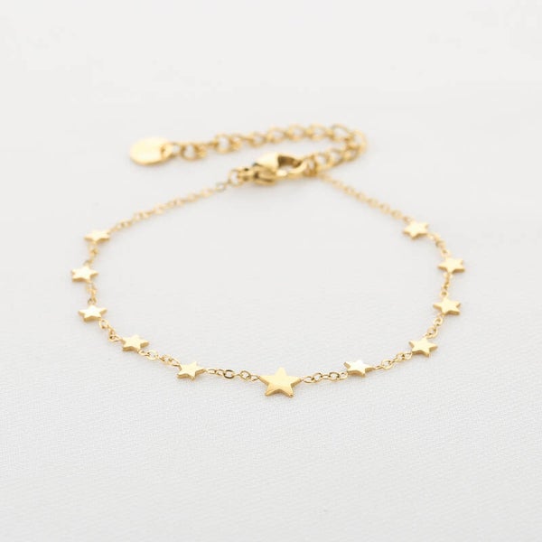 Armband sterren goud