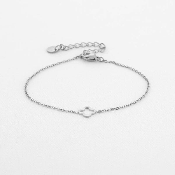 Armband klaver zilver