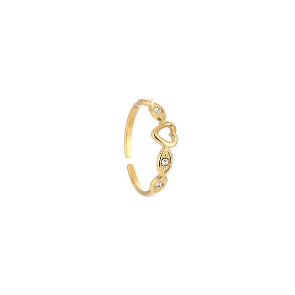 Ring hartje goud