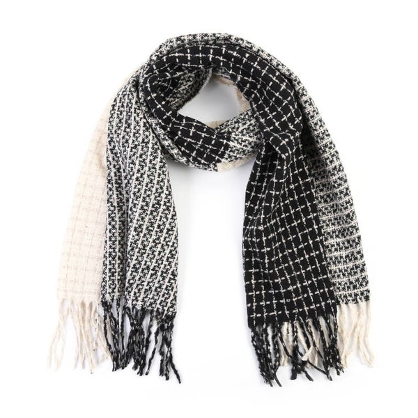 Klassieke wintersjaal black