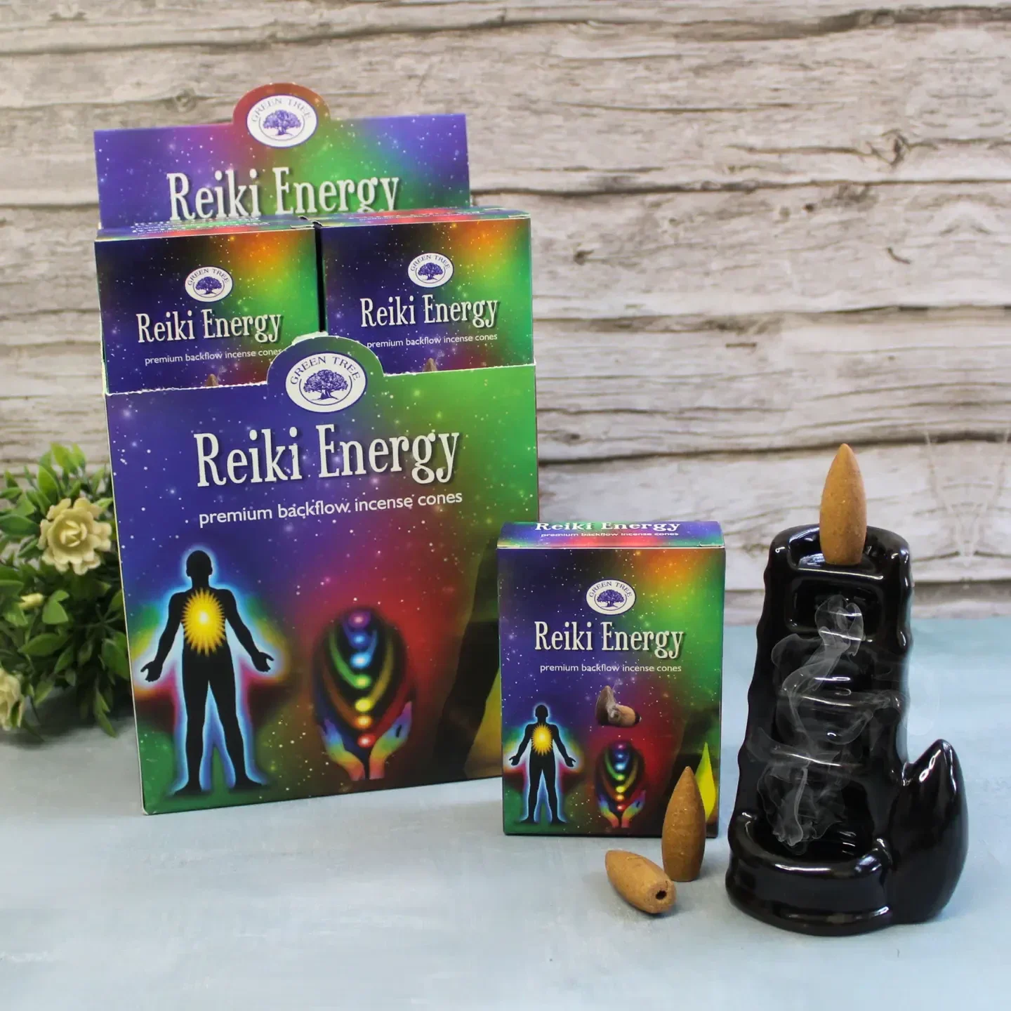 Green Tree Reiki Energy Backflow wierookkegels