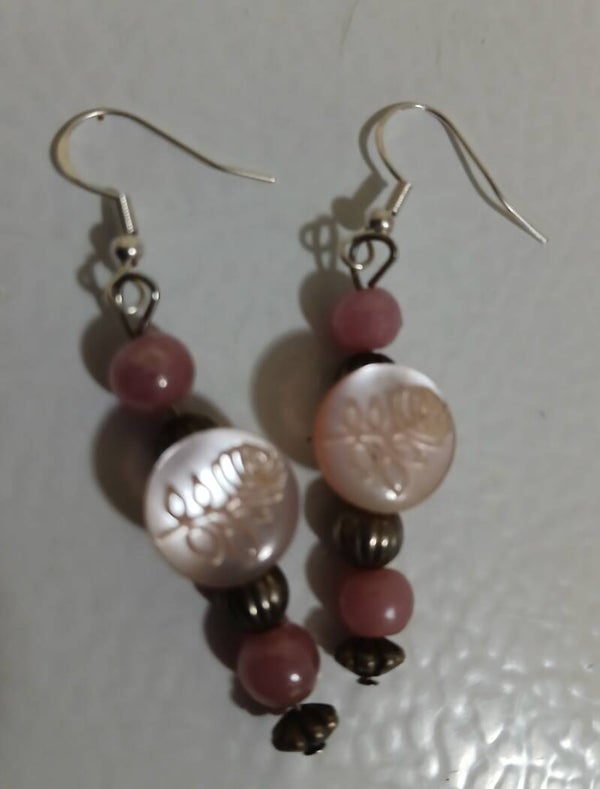 Drop Vintage Pink Button