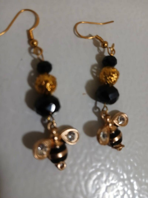 Dangle Bees black and gold