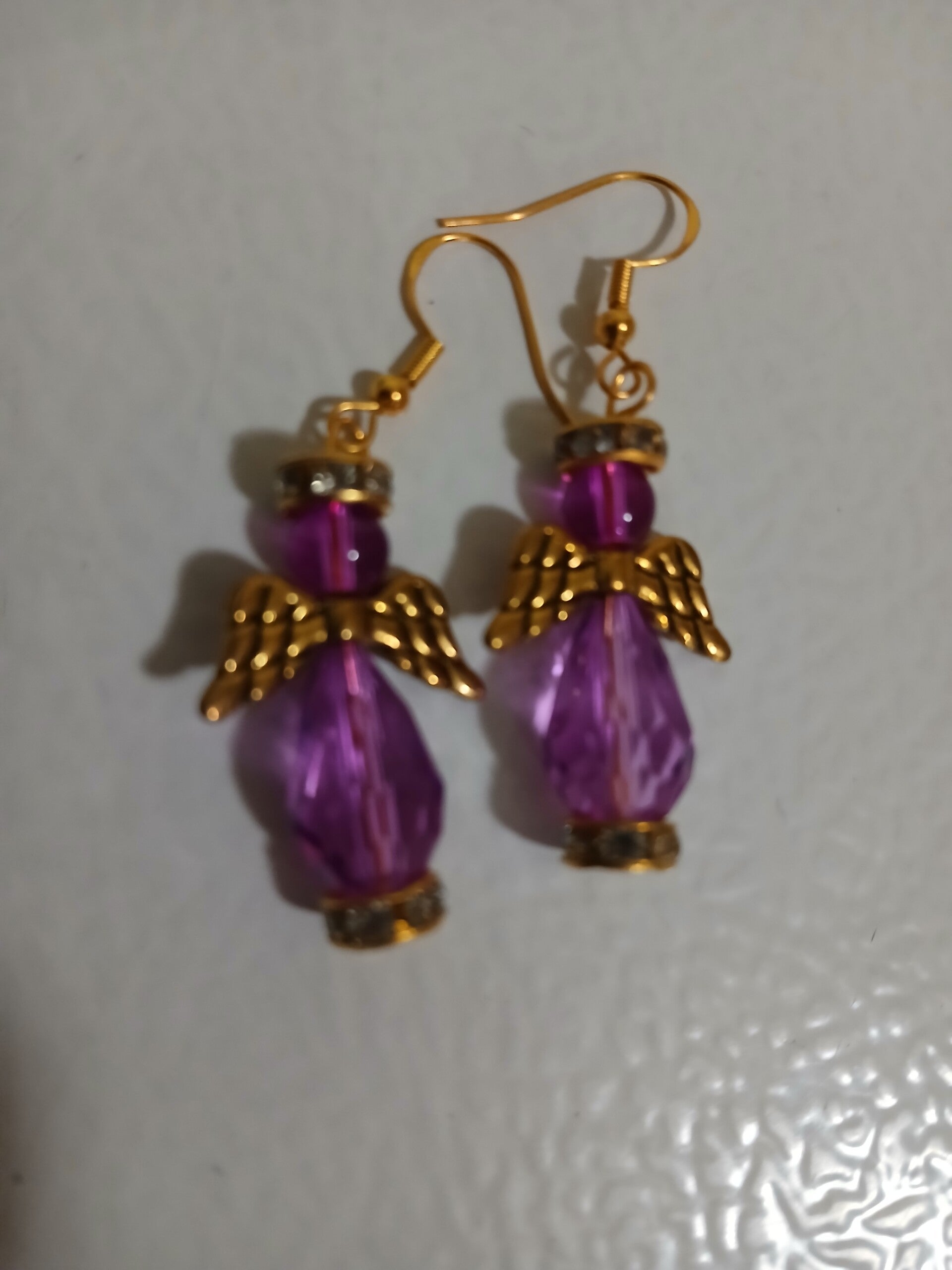Holliday Christmas Dangle Purple Angel
