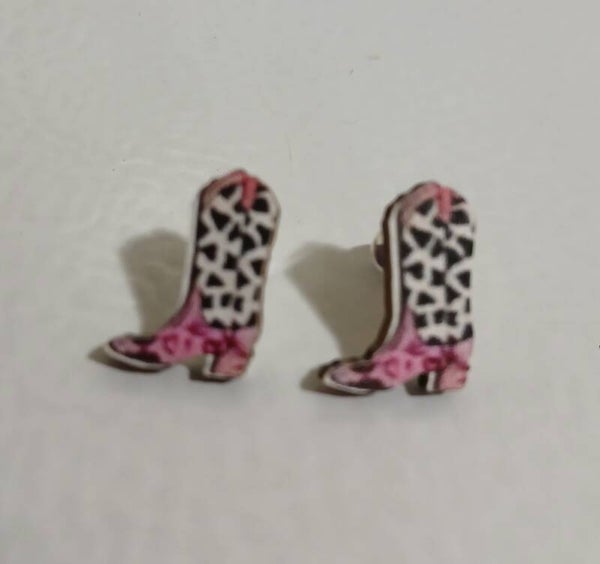 Post Cowgirl Boots Pink