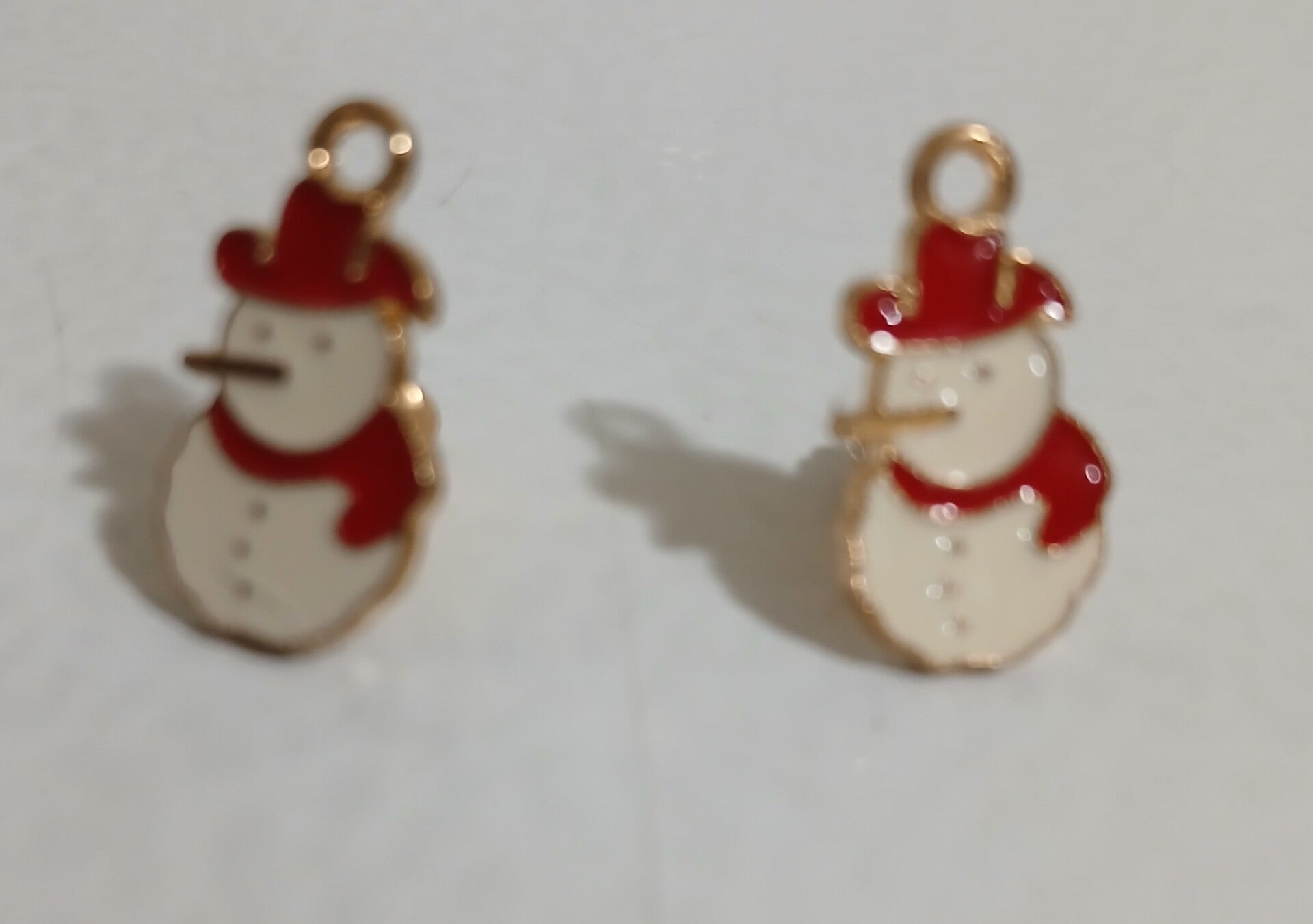 Holiday Christmas Posts Snowmen with Red scarf