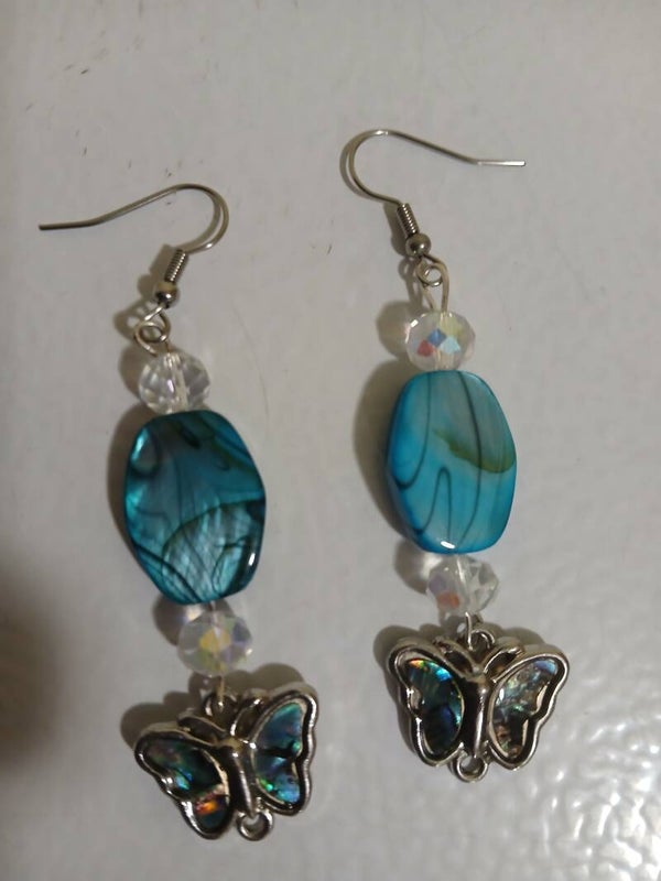 Dangle Blue Butterfly