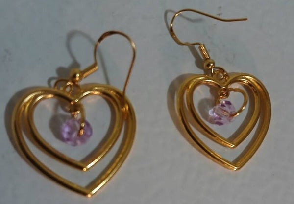 birthstone June Alaxandrite Gold heart