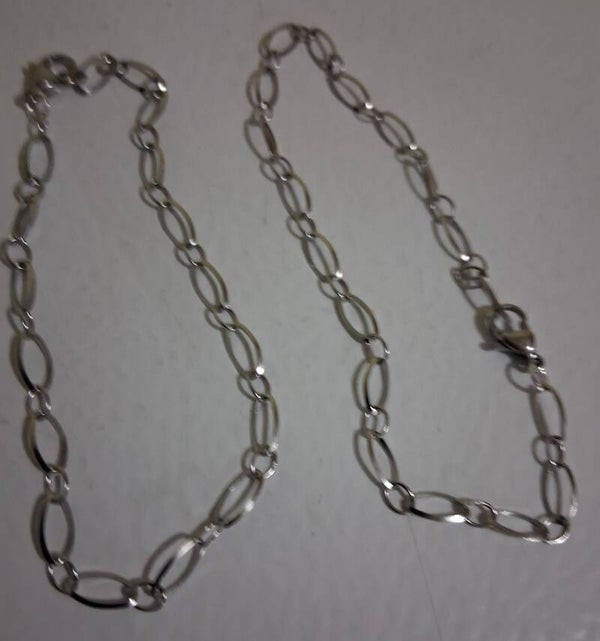 Bracelet light stainless steel 8 inch adjustable