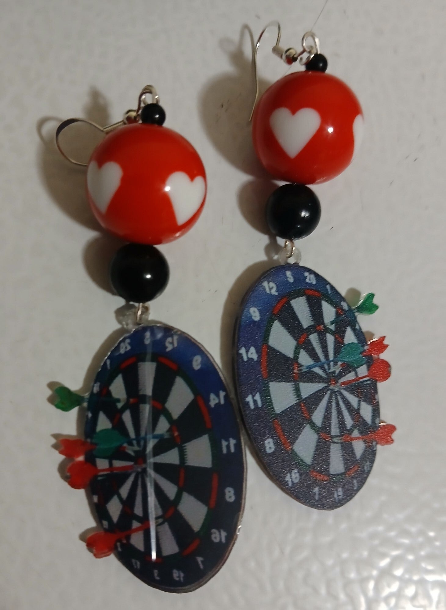 Dangle Dart Board with Red Heart