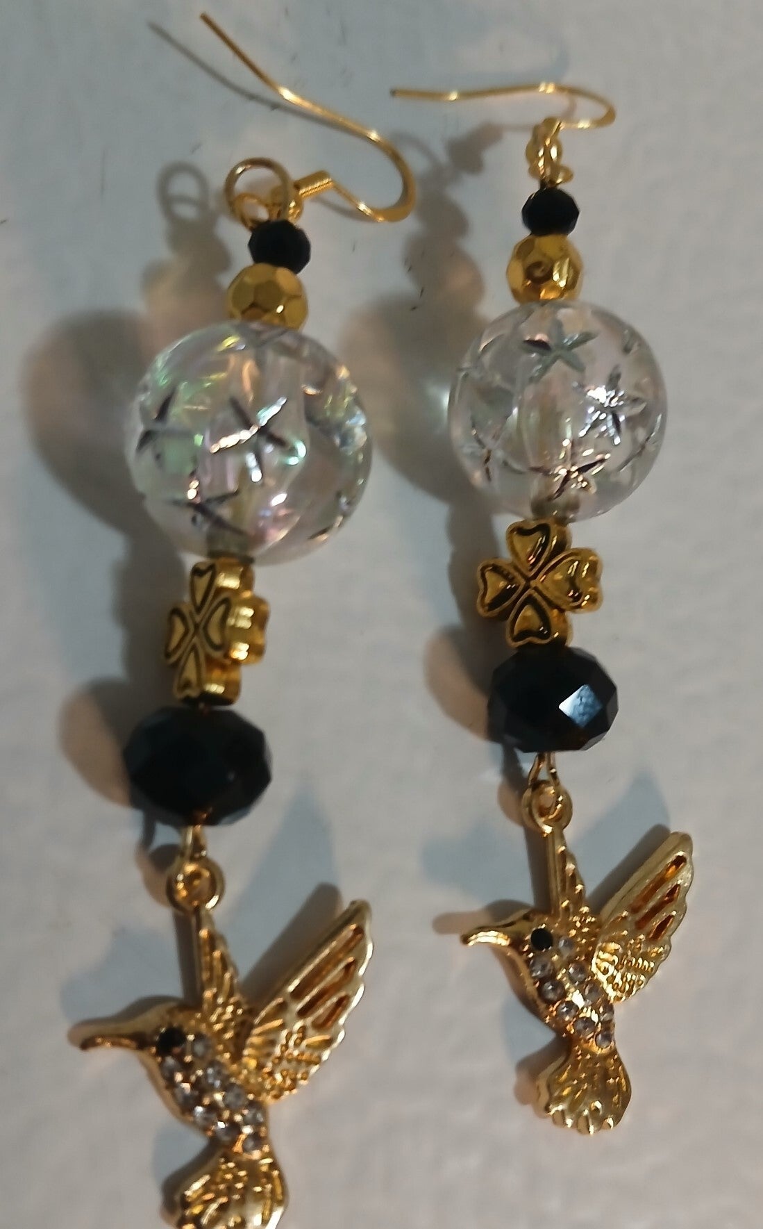 Dangle Hummingbird Gold