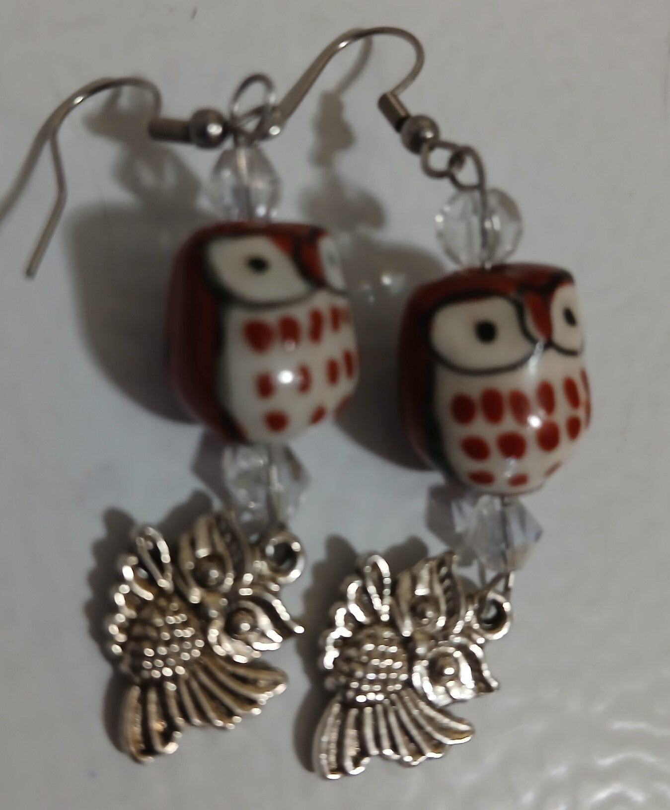 Dangle Owl Maroon