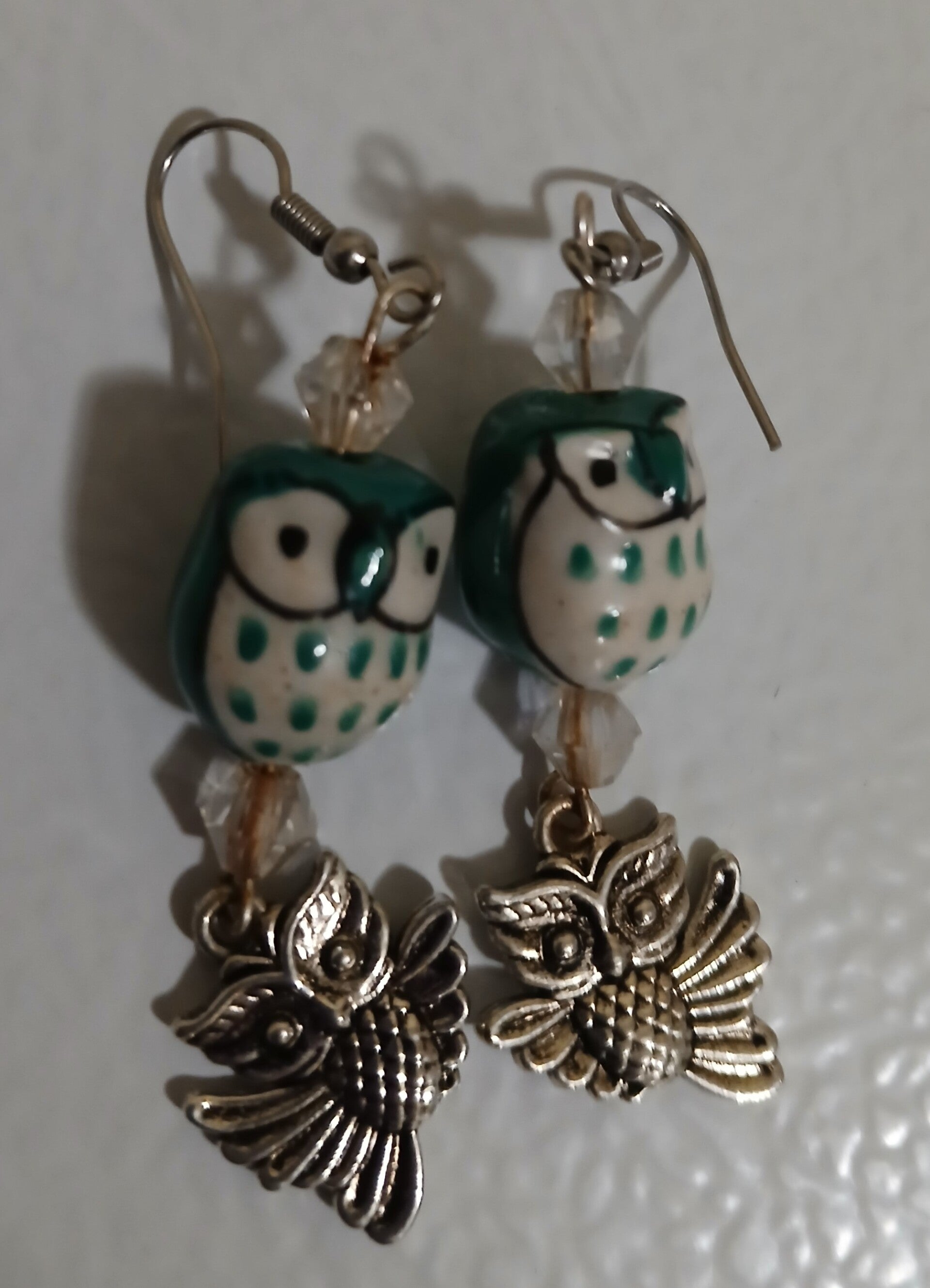 Dangle Owls in Green