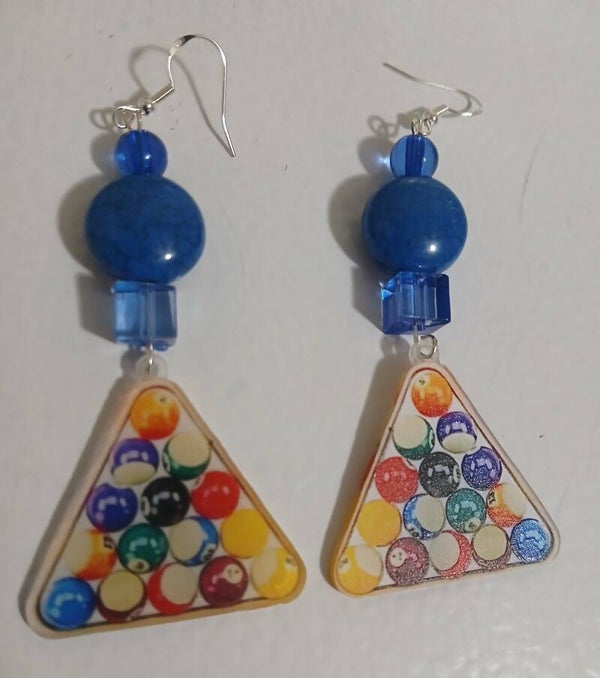 Dangle Pool Rack in blue