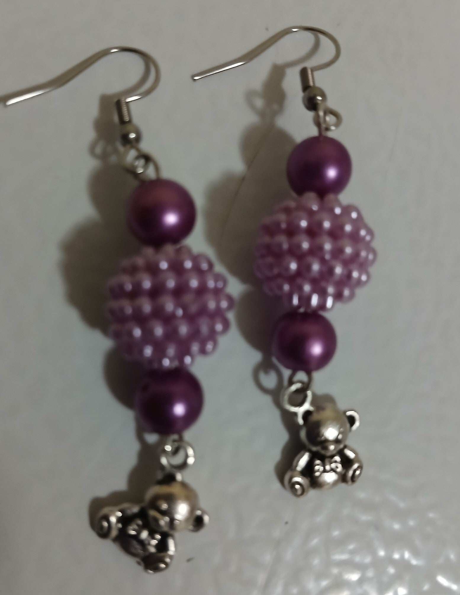 Dangle: Tiny Teddy Bear Purple