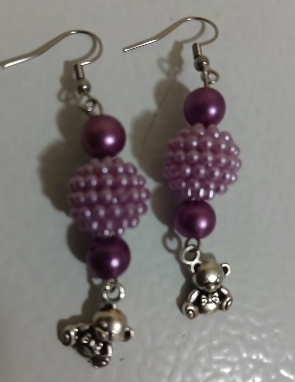 Dangle: Tiny Teddy Bear Purple