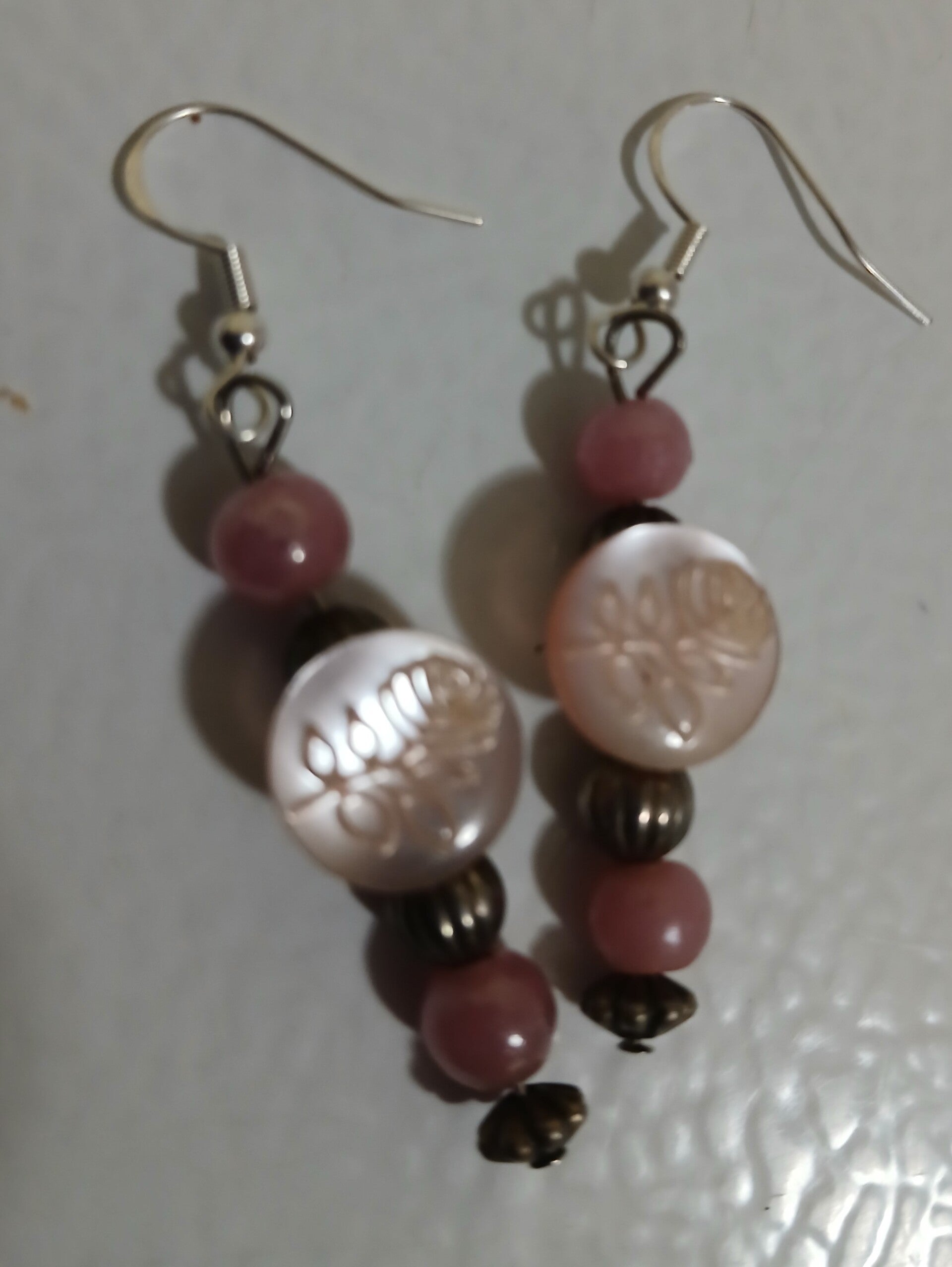 Drop Vintage Button Pink