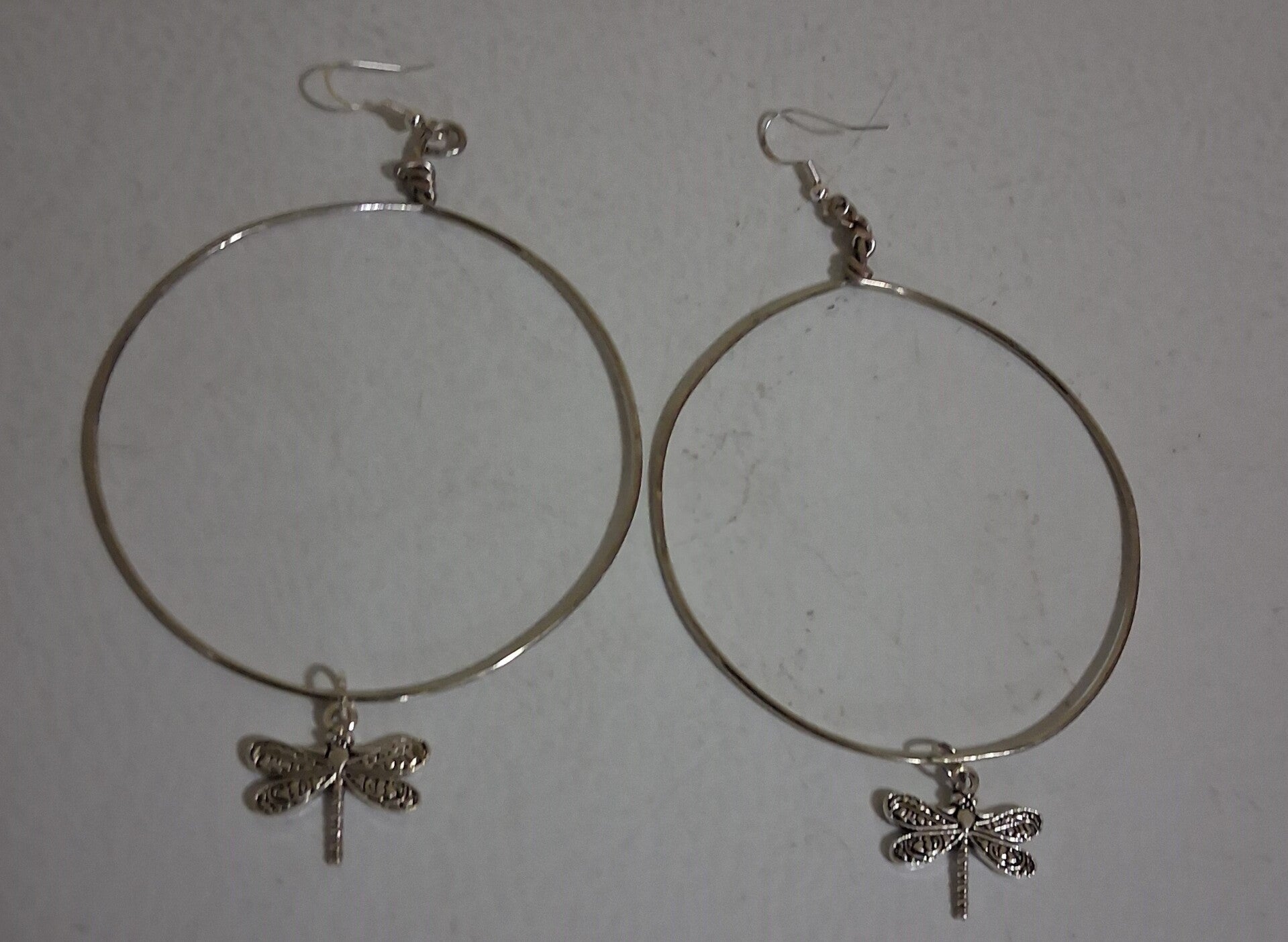 Hoops Dragonfly (wire wrapped by me)