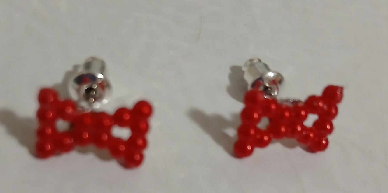 Post Red bow Tiny (only 1)