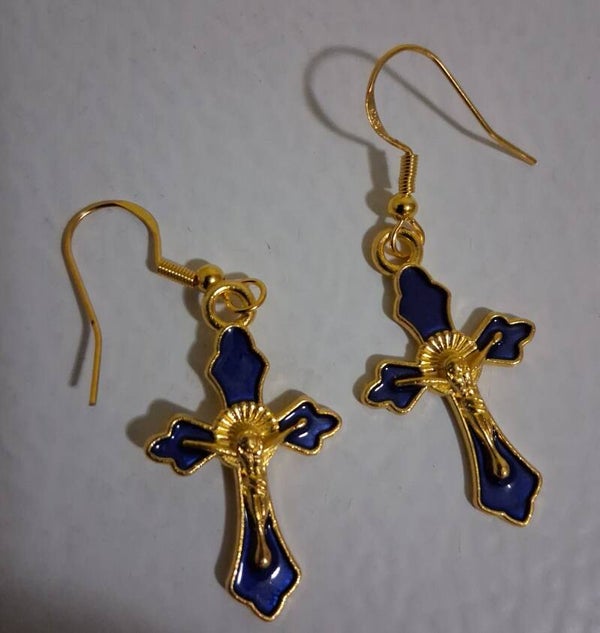 Posts with Cross Blue / Gold