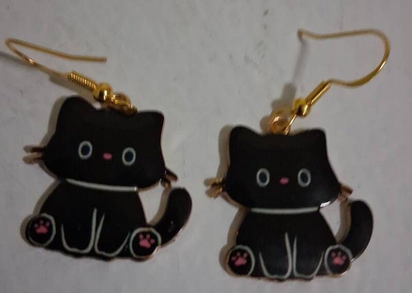 Fish Hook Kitty All Black