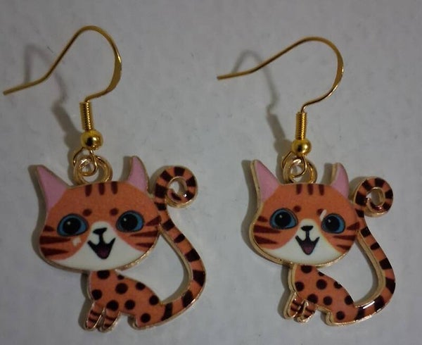 Fish hooks with orange kitty