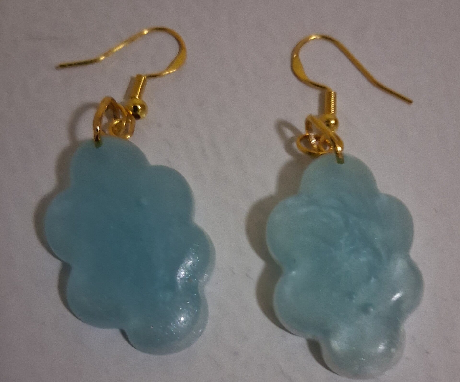 Resin Earrings Clouds