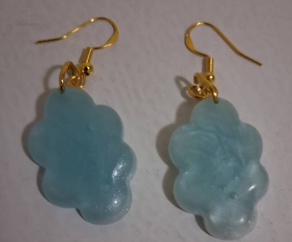 Resin Earrings Clouds