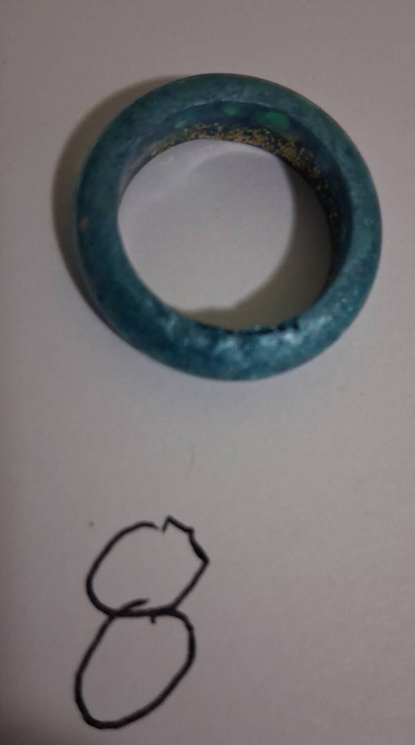 Resin Ring Blue 8