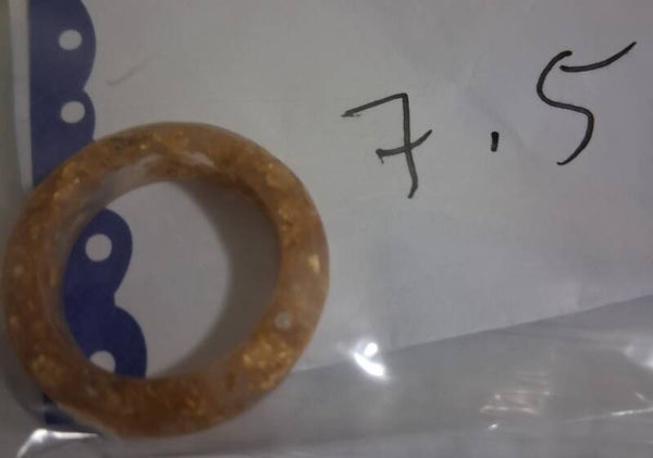 Resin Ring Gold foil 7.5