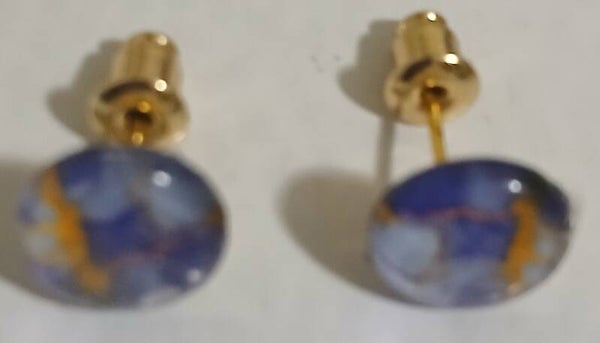 Studs Blue Round