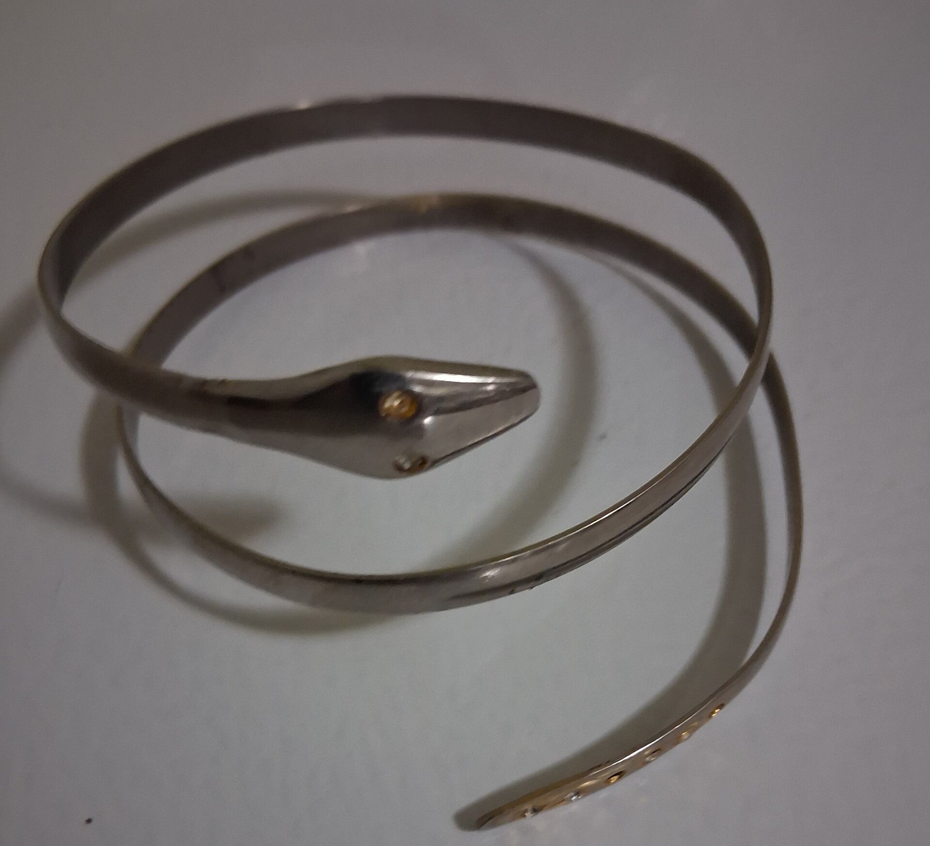 Vintage Bracelet SNAKE coil